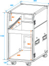 ROADINGER Spezial-Stage-Case Profi mit Rollen