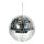 Mirror ball silver  - Material: styrofoam with glass discs - Color: silver - Size: 50gr. X Ø 6cm