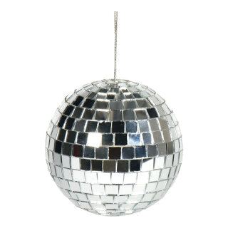 Mirror ball  - Material: styrofoam with glass discs - Color: silver - Size: 80gr. X Ø 8cm
