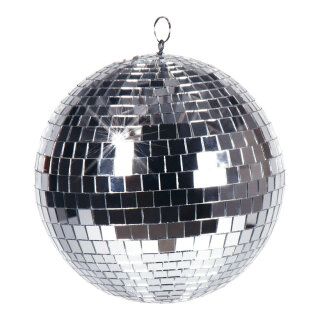Mirror ball  - Material: styrofoam with glass discs - Color: silver - Size: 500gr. X Ø 20cm