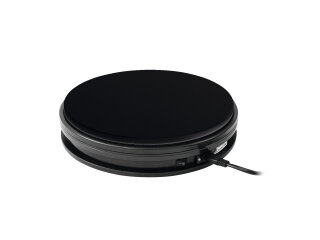 EUROPALMS Rotary Plate 25cm up to 25kg black