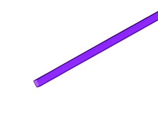 EUROLITE Tubing 10x10mm violet 2m