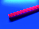 EUROLITE Tubing 10x10mm red UV-active 2m