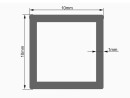 EUROLITE Leer-Rohr 10x10mm türkis 2m