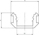 EUROLITE Multiprofile for LED Strip silver 2m