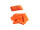 TCM FX Slowfall Konfetti rechteckig 55x18mm, orange, 1kg