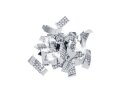 TCM FX Metallic Confetti rectangular 55x18mm, silver,...