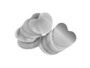 TCM FX Metallic Confetti Hearts 55x55mm, silver, 1kg