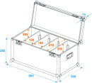 ROADINGER Flightcase 4x PRO Slim Größe M
