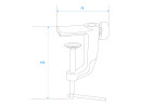 OMNITRONIC Halter Typ A für Tisch-Mikrofonarm sw