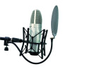 OMNITRONIC Mikrofon-Popfilter, Metall schwarz