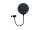 OMNITRONIC Mikrofon-Popfilter, Metall schwarz