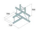 ALUTRUSS BILOCK BQ2-PAT42V 4-Way T-Piece