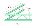 ALUTRUSS DECOLOCK DQ2-PAC19V 2-way Corner 45°