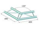 ALUTRUSS DECOLOCK DQ2-PAC22H 2-way Corner 120°