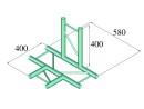 ALUTRUSS DECOLOCK DQ2-PAT42H 4-way T-Piece