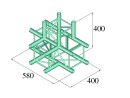 ALUTRUSS DECOLOCK DQ4-PAT42 4-Weg T-Stück