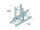 ALUTRUSS TRILOCK 6082AT-35 3-way T-Piece