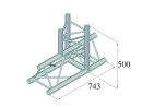 ALUTRUSS TRILOCK 6082AT-37 3-Way T-Piece