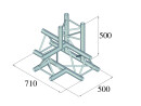 ALUTRUSS TRILOCK 6082AT-42 4-Way Piece \/