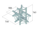 ALUTRUSS TRILOCK 6082AT-51 5-Weg-Stück \/