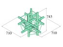 ALUTRUSS TRILOCK 6082AC-61 6-way Piece