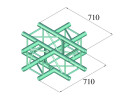 ALUTRUSS QUADLOCK S6082C-41 4-way Cross Piece