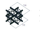 ALUTRUSS QUADLOCK 6082C-41 4-Way Cross Piece