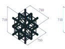 ALUTRUSS QUADLOCK 6082C-61 6-Way Cross Piece