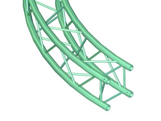 ALUTRUSS QUADLOCK 6082 Element f.Circle 2m in.90°