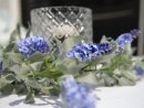 EUROPALMS Blütengirlande, künstlich, blau, 180cm