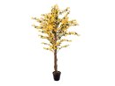 EUROPALMS Forsythia tree with 3 trunks, artificial plant,...