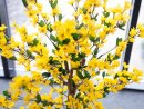 EUROPALMS Forsythia tree with 3 trunks, artificial plant, yellow, 150cm