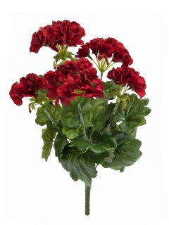 EUROPALMS Geranium, artificial, red, 42cm
