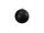 EUROPALMS Deco Ball 10cm, black, glitter 4x