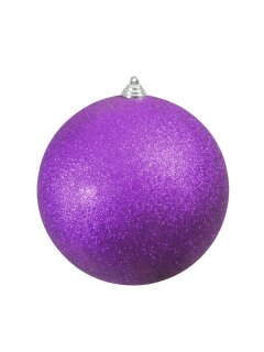 EUROPALMS Deco Ball 20cm, purple, glitter