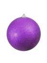 EUROPALMS Deco Ball 20cm, purple, glitter
