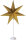 Standleuchte Stern E14 Fassung, Größe 75x52 cm, Metall/Papier, Farbe: gold