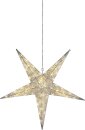 LED-3D Silhouette Stern, silber 72 warm white LED, ca....
