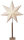 Standleuchte Stern "Karo Maxi" Höhe 100 cm, Holz/Papier, Farbe beige
