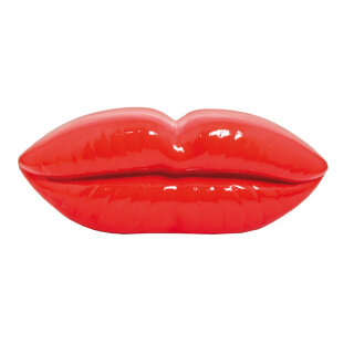 Lippen 3D, aus Styropor     Groesse: 60x23x12cm    Farbe: rot     #
