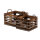 Plant baskets set of 2 2 sizes - Material:  - Color: black/brown - Size: 30x30x265cm X 25x24x24cm