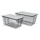 Metal baskets set of 2 - Material: rectangular - Color:...