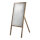 Kundenstopper mit Blechtafel, Holzrahmen     Groesse: 105x48cm - Farbe: weiss/braun #