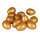 Eggs 12 in bag     Size: 6,5cm, Ø4,5cm    Color: gold