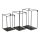 Rack, set of 3, upright, Size:;16x16x26cm, 20x16x30cm, Color:black