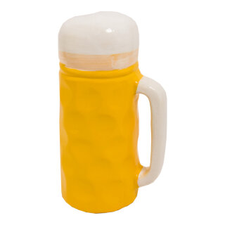 Beer mug 3D - Material: made of Styrofoam - Color: gold/white - Size: 35x20x145cm