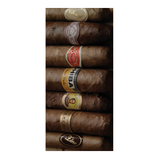 Banner "Cigars" paper - Material:  - Color: brown/multicoloured - Size: 180x90cm