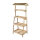 Wooden shelf with 4 layers, with roof     Size: 165x72x52cm    Color: natural-coloured