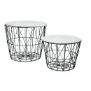 Metal baskets set of 2 - Material: round - Color:...